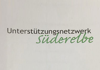 Flyer vom "Unterstützungsnetzwerk Süderelbe"